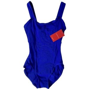 CAPEZIO princess tank leotard Royal blue girls size extra small NWT